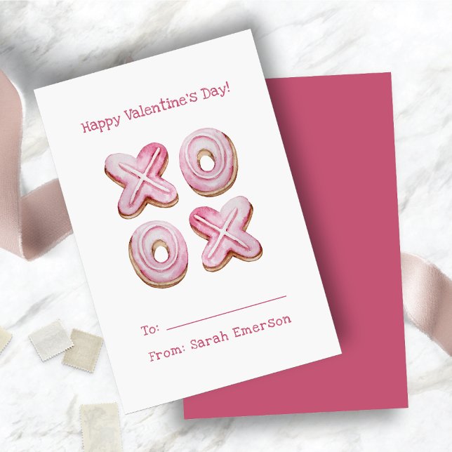 Rosa Valentines dagsklassrum (Pink Valentine's Day Classroom Card)