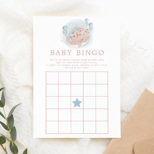 Rosa Valflicka Baby Shower Bingo Spel Inbjudan