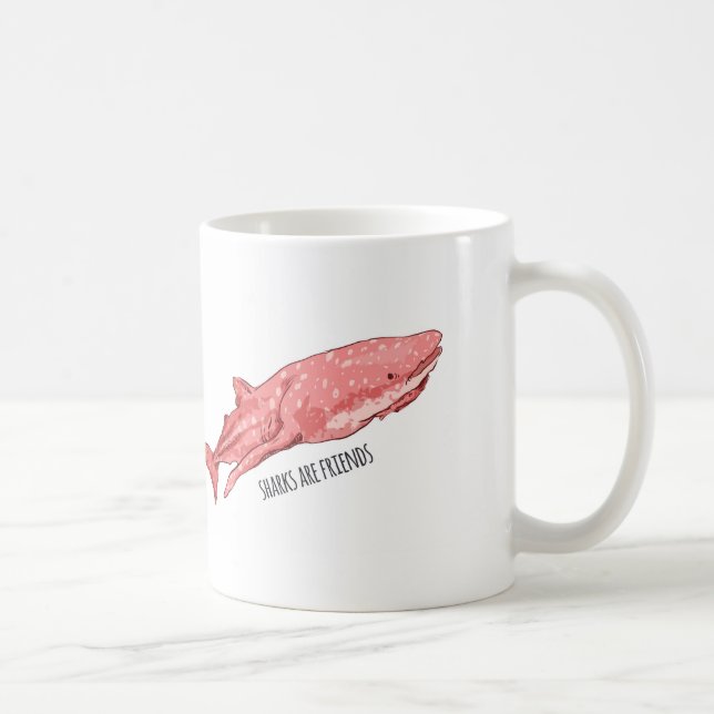 Rosa valhaj kaffemugg (Höger)