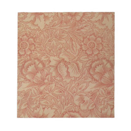 Rosa vallmo (av William Morris) (Vintage mönster) Anteckningsblock