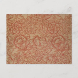 Rosa Vallmo (av William Morris) (Vintage Mönster) Vykort