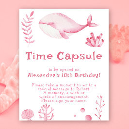Rosa valtidskapsel 1-årsdag poster