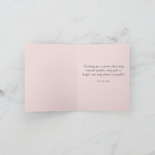 Rosa Vanagon Viktkort för högtider Helgkort (Inuti)