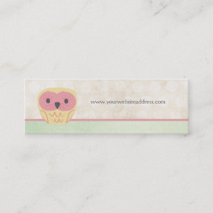 Rosa Vanilla Lemon Uggla Business Smala Card Mini Visitkort