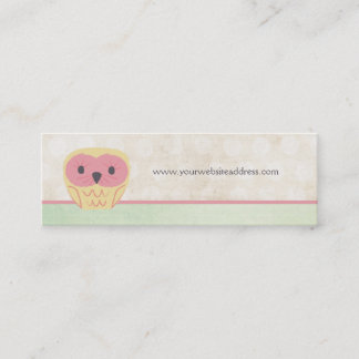 Rosa Vanilla Lemon Uggla Business Smala Card Mini Visitkort