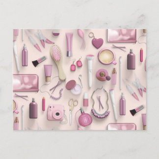 Rosa Vanity Bord Vykort