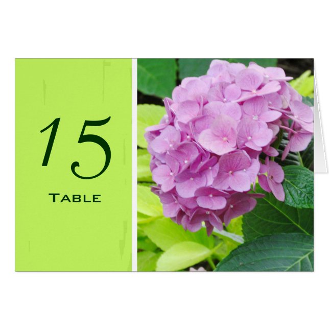 Rosa vanlig hortensia som gifta sig OBS kort (Framsidan Horizontal)