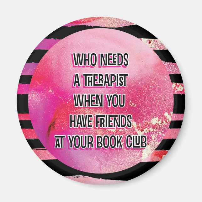 Rosa vänner vid Bok Klubb Magnet (Framsidan)