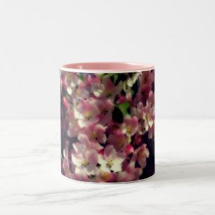 Rosa Vår Blommar Två-Tonad Mugg