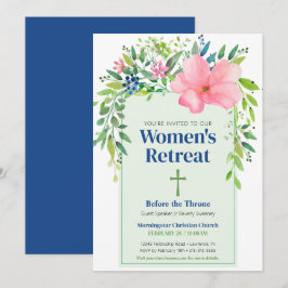 Rosa Vår Blommigt Kvinnoinbjudan Inbjudningar