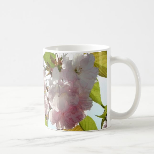 Rosa vår blommormugg kaffemugg (Höger)