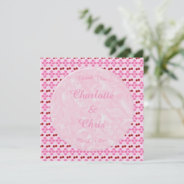 Rosa Vår bröllop Cherry blommar och körsbär (Stående Fram)