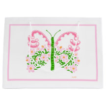 Rosa Vår Butterfly Gift Bag