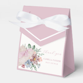 Rosa Vår Girl Garden Hat Baby Shower Tack Presentaskar