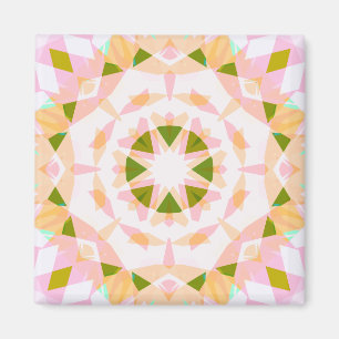 Rosa Vår Grönt  Star Dopamin Decor Art Magnet
