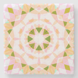 Rosa Vår Grönt Star Dopamin Decor Art Stenunderlägg