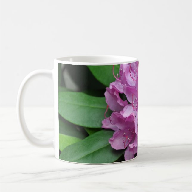 Rosa vår rhododendrons kaffemugg (Vänster)