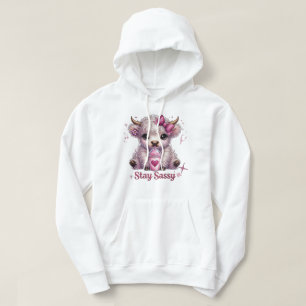Rosa, Var Sass, Highlandkor Hoodie
