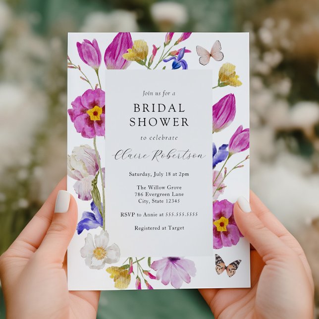 Rosa Vår Tulip Flowers Möhippa Inbjudningar (Skapare uppladdad)