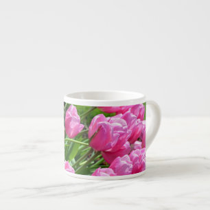 Rosa vår tulpaner espresso mugg espressomugg