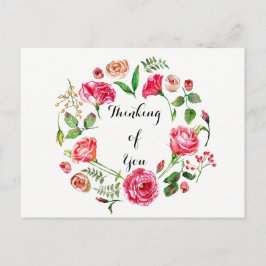 Rosa Vår Utandning Tankning av vykortet Vykort