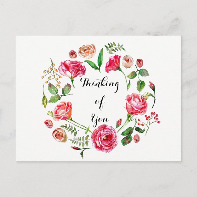 Rosa Vår Utandning Tankning av vykortet Vykort (Framsida)