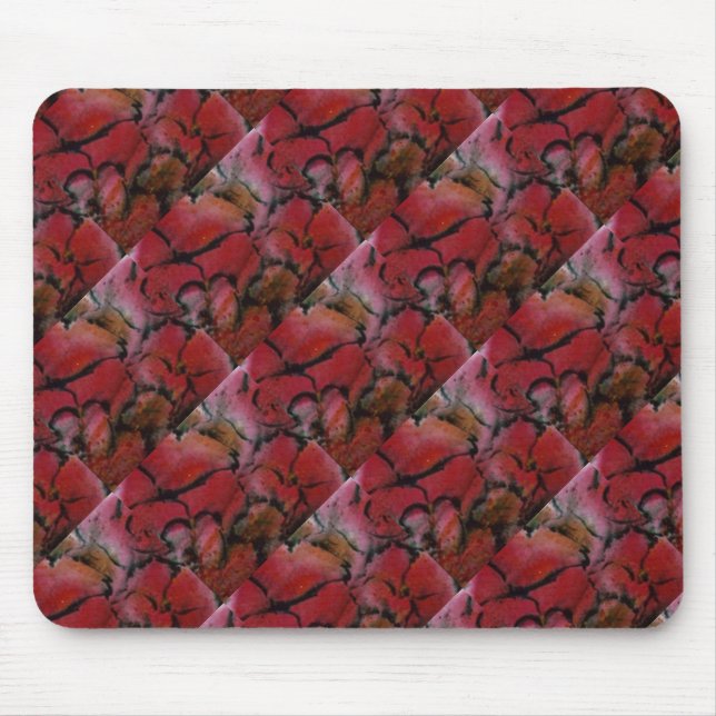 "Rosa Vas 2" Tilt Mönster Blommigt Mousepad Musmatta (Framsidan)