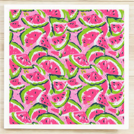 Rosa Vattemelon / Sommar Fruktfest / Poolparty Pappersservett