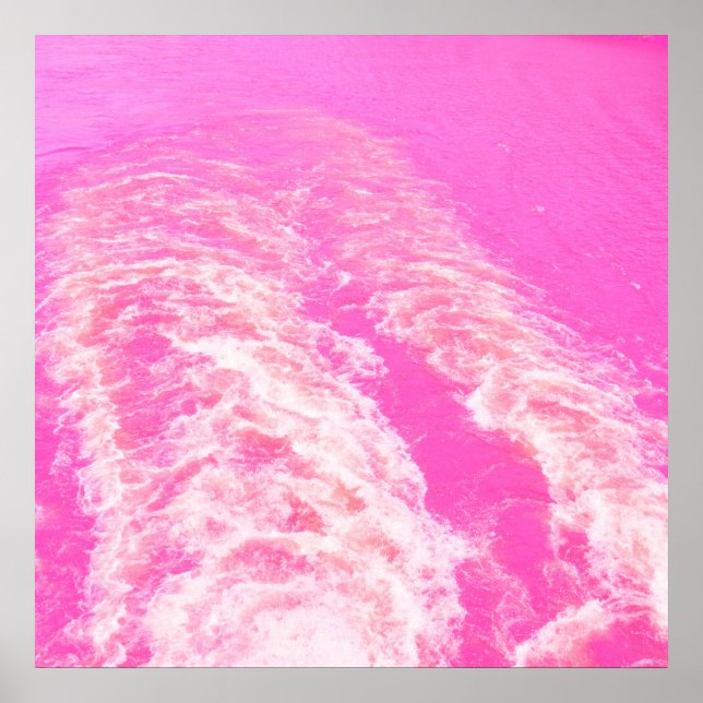 Rosa vatten art poster (Framsidan)