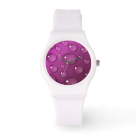Rosa Vatten Drop Background Armbandsur