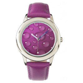 Rosa Vatten Drop Background Armbandsur