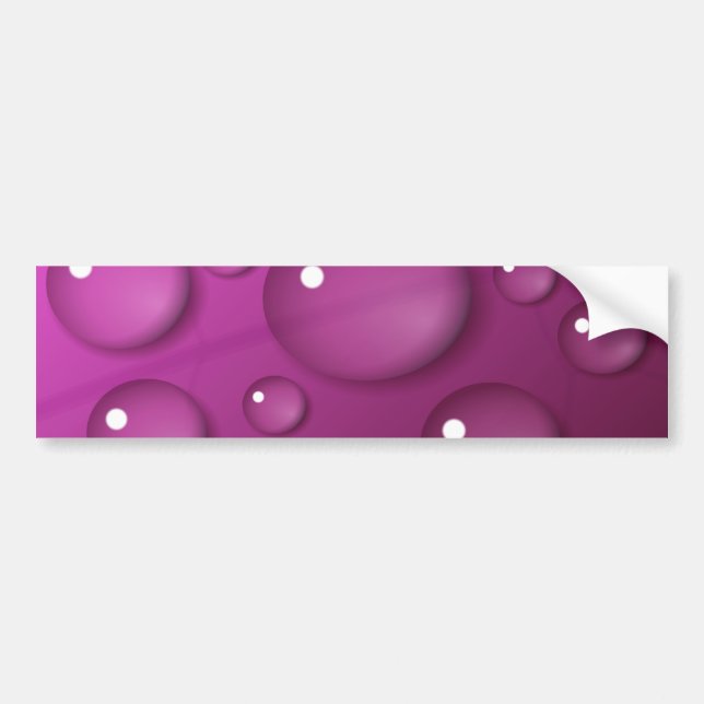 Rosa Vatten Drop Background Bildekal (Framsidan)