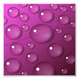 Rosa Vatten Drop Background Fototryck