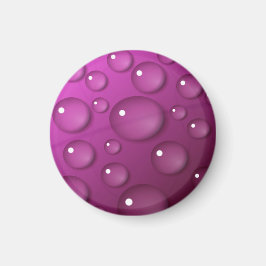 Rosa Vatten Drop Background Magnet