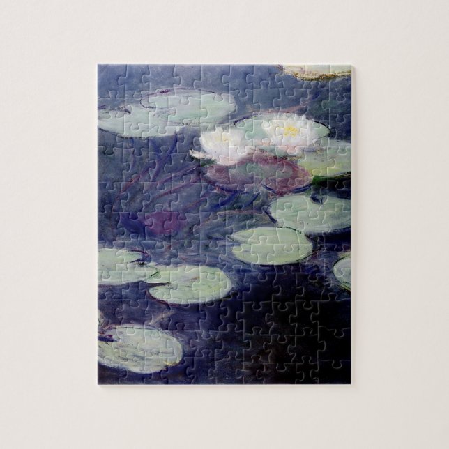 Rosa Vatten-Lilies: 1897-99 av Monet Pussel (Vertikal)