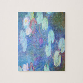 Rosa Vatten Lilies Monet Fine Art Pussel