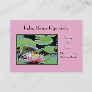 ROSA VATTEN LILY BLAND LILITE DYNOR VISITKORT