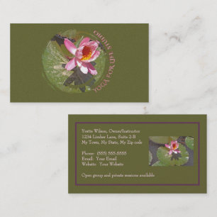 ROSA VATTEN LILY OCH LILY DYNOR/ANPASSADE VISITKORT