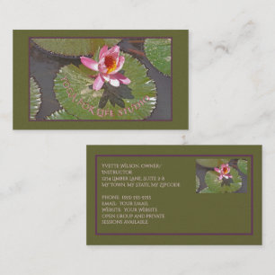 ROSA VATTEN LILY OCH LILY DYNOR/ANPASSADE VISITKORT