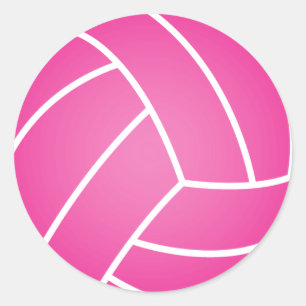 Rosa Vatten Polo Boll Runt Klistermärke