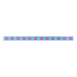 Rosa Vatten Polo Boll Satin Ribbon