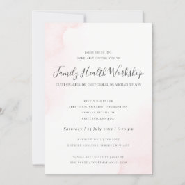  ROSA VATTENFÄRG BRUSH STROKE WORKSHOP EVENT INBJUDNINGAR