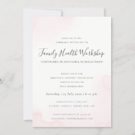  ROSA VATTENFÄRG BRUSH STROKE WORKSHOP EVENT INBJUDNINGAR