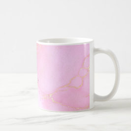 Rosa vattenfärg elegans kaffemugg