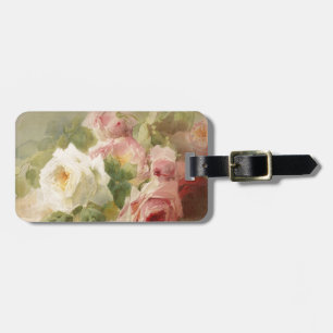 Rosa vattenfärg för vintageVictorian Bagagebricka