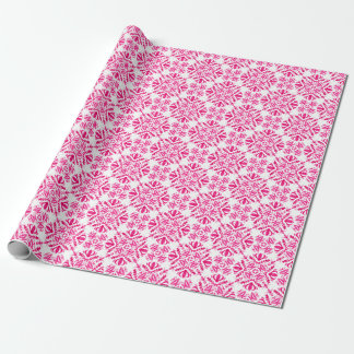 Rosa vattenfärg: geometrisk design av rutor. presentpapper