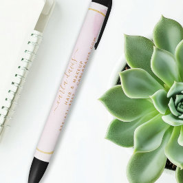 Rosa vattenfärg Guld Cirkel Salong