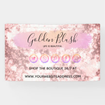 Rosa vattenfärg & Modern guldgeometrisk chic