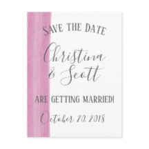 Rosa vattenfärg penseldrag Spara datumet