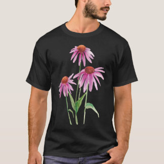 Rosa - vattenfärg t shirt